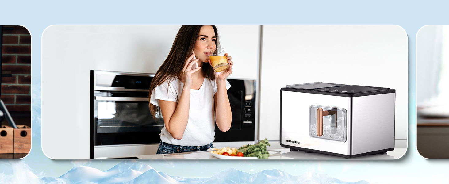 Nugget Ice Maker for Home Office Bar Party