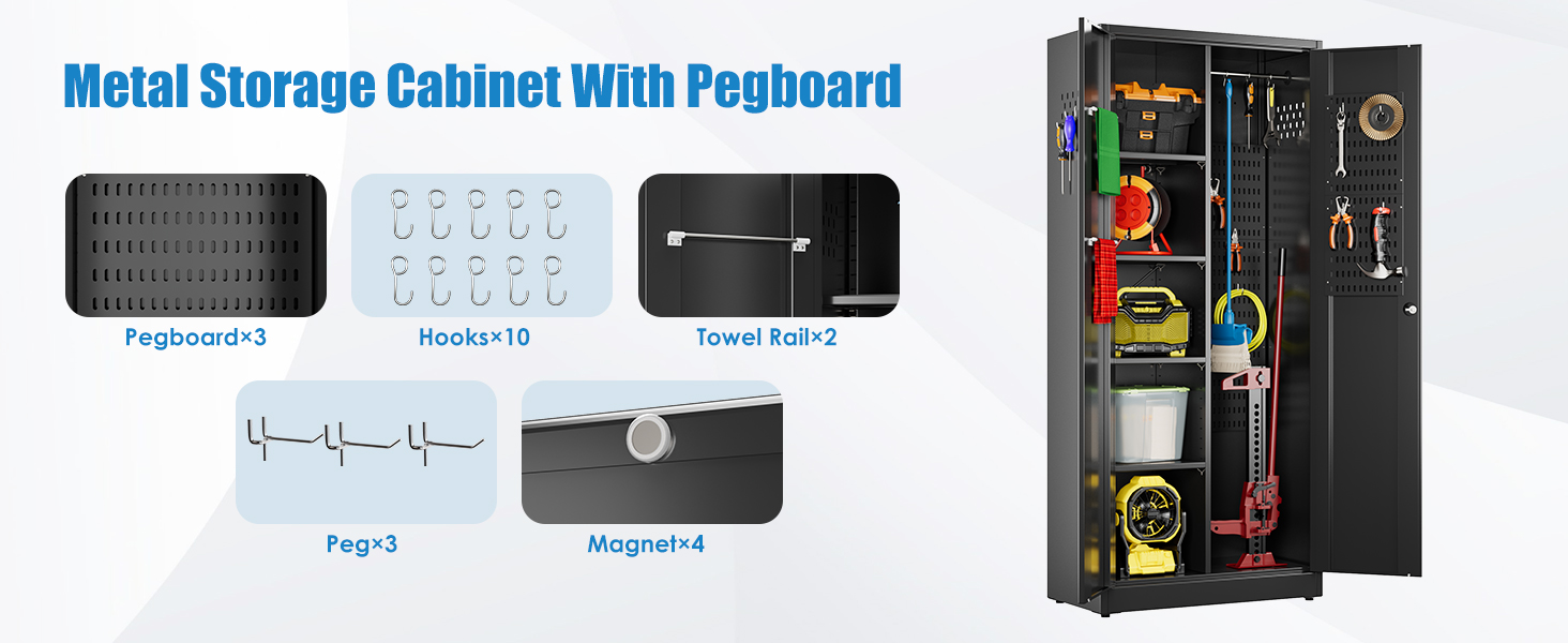Broom Closet Storage Cabinet