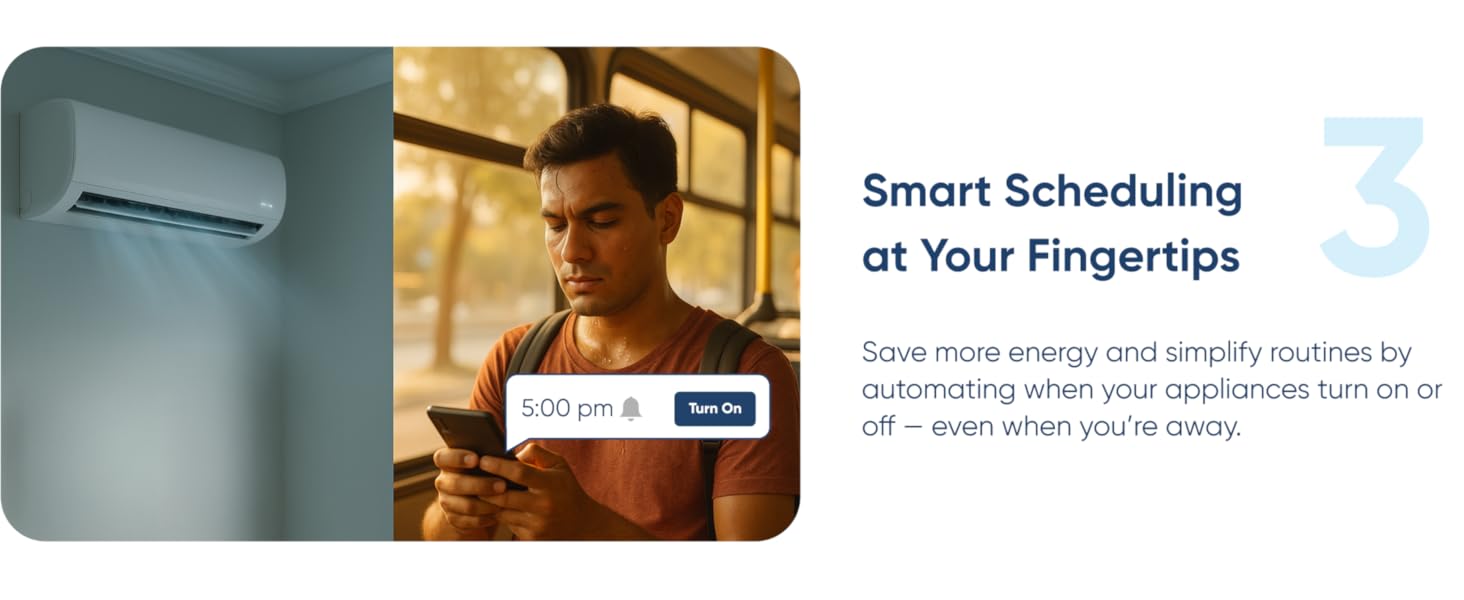 Built in smart scheduling to save power