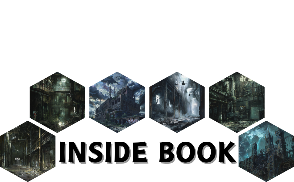 Abandoned Factory Scrapbook Paper 8.5x8.5, DoubleSided Decorative