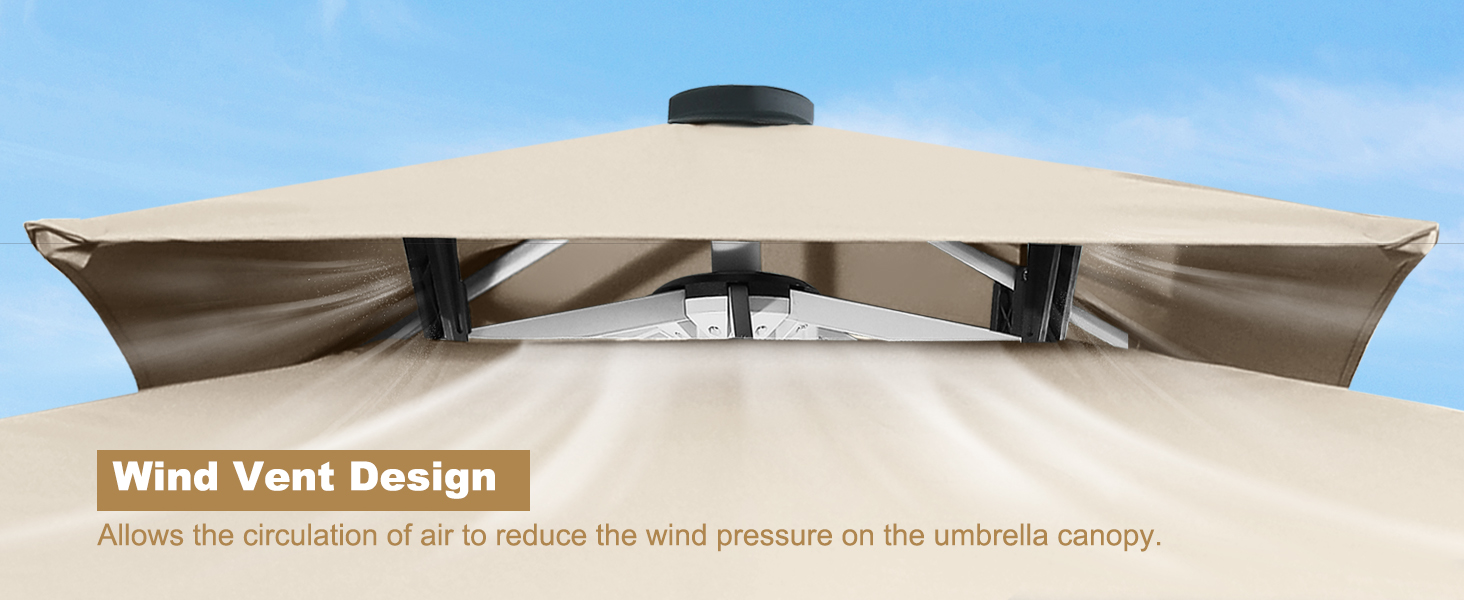 outdoor patio offset umbrella 