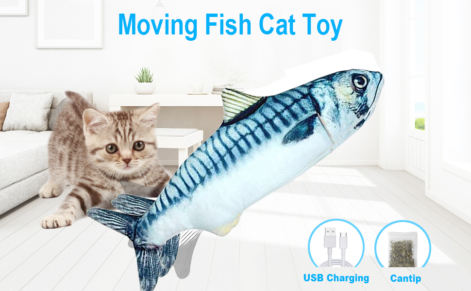 Amazon | 猫 おもちゃ 動く魚 電動魚 猫用 ぬいぐるみ 動く 魚