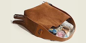 Amazon.com: Suede Bucket Bags for Women Slouchy Hobo Bags