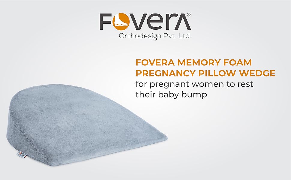 FOVERA Memory Foam Pregnancy Pillow Wedge for Maternity MultiPurpose