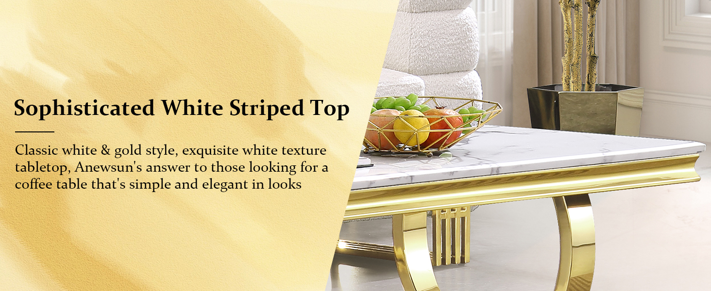 gold coffee table