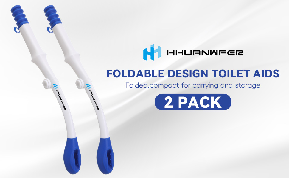 Foldable Toilet Aid, Long Comfort Wipe Wand