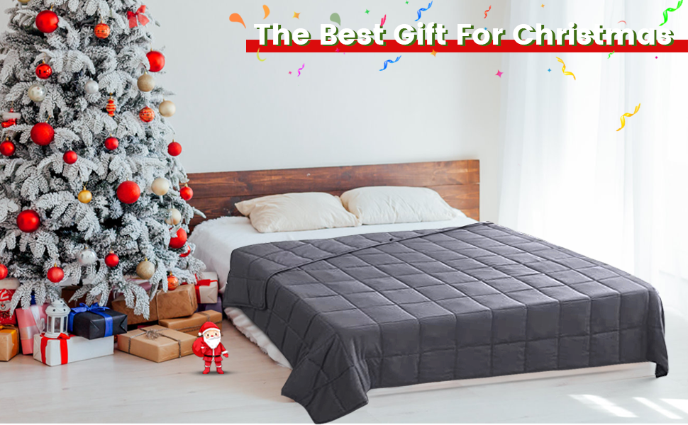 ZonLi Cooling Weighted Blanket 15 lbs(60''x80'', Queen Size, Grey