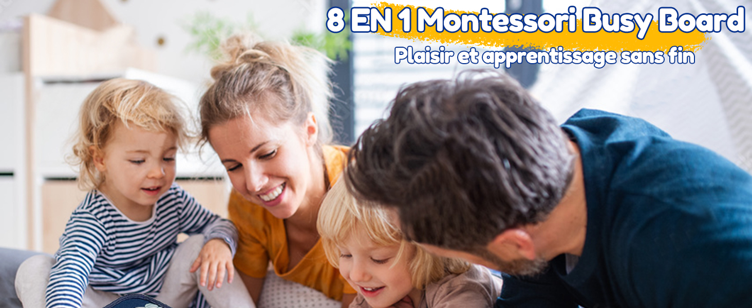 Busy Board Montessori 8 en 1