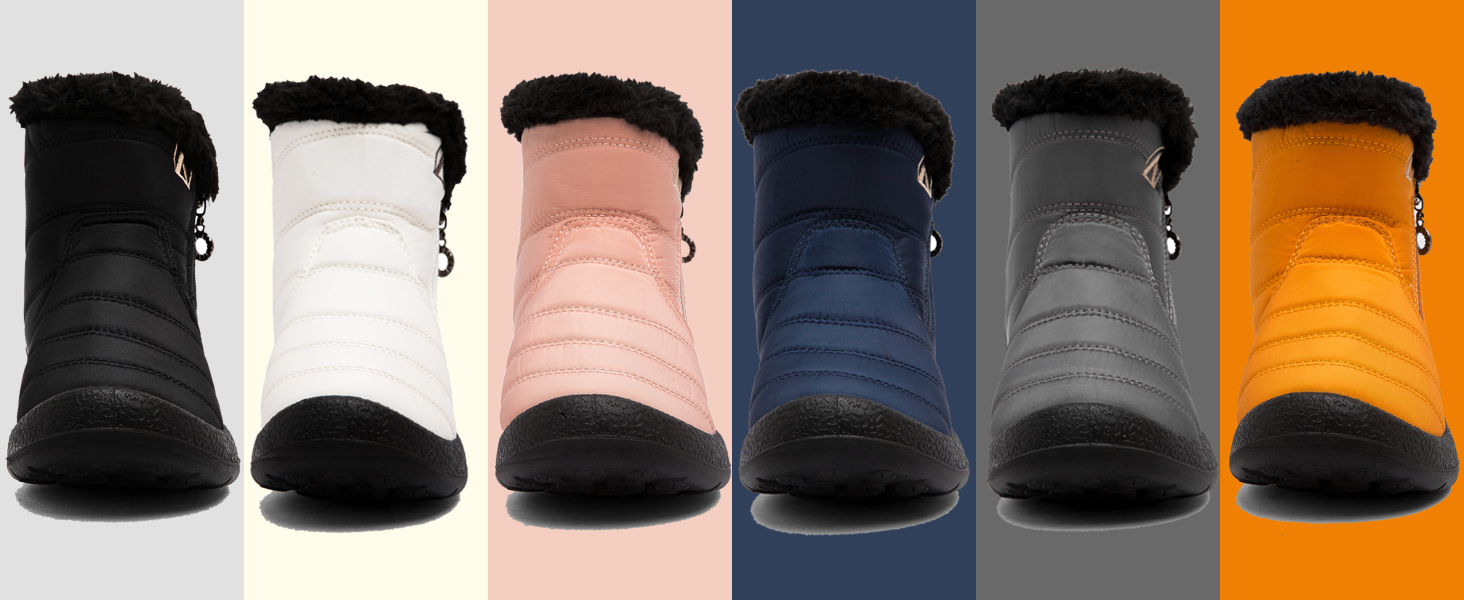 Kids Snow Boots Fur Lined Warm Ankle Boots Outdoor Waterproof Winter Boots Non-Slip Cotton Shoe