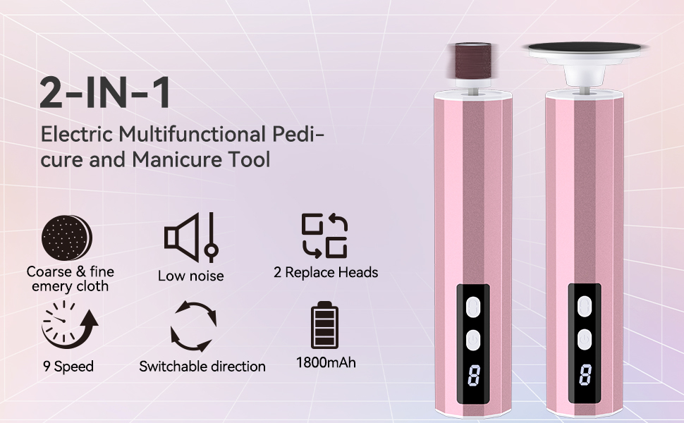 2-in-1 Foot Nail File Grinder