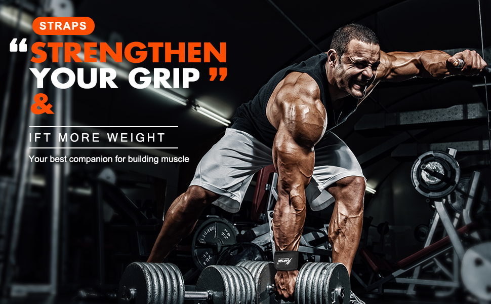 Lifting Straps, Wrist Straps for Weightlifting, Deadlift Straps for Men