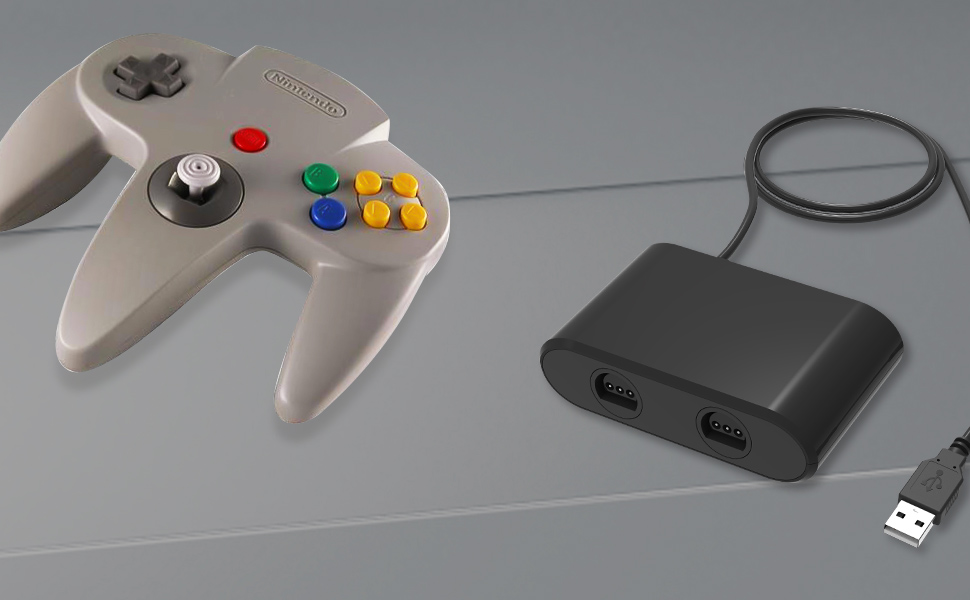 YOXXZUS N64 Controller Adapter for PC Video Games