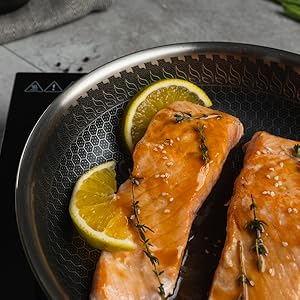 Nonstick Fry Pan Stainless Steel