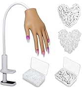 Practice Hand for Acyrlic Nails, Nail Tips Never Fall Off Nail Practice Hands, Fingers Never Brea...