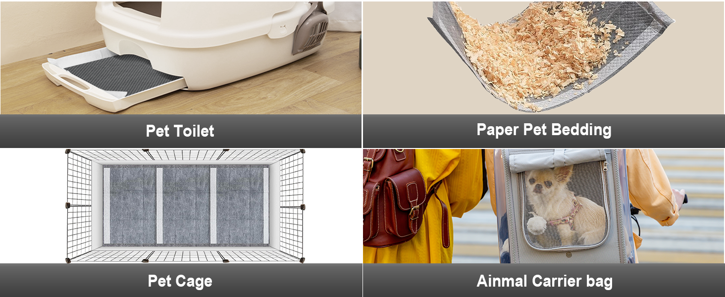 Ladadee Disposable Guinea Pig Bedding Cage Liners, Guinea