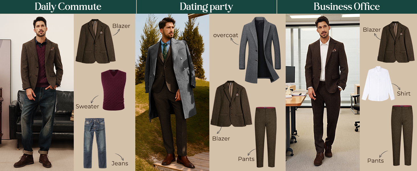 mens tweed blazer