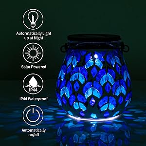 ライト・ランタン asimocrafts moscokezuru Amazon.com: Mosaic Solar Lanterns Outdoor Waterproof