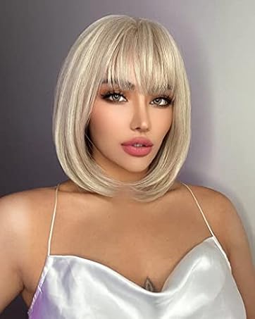 blond wig