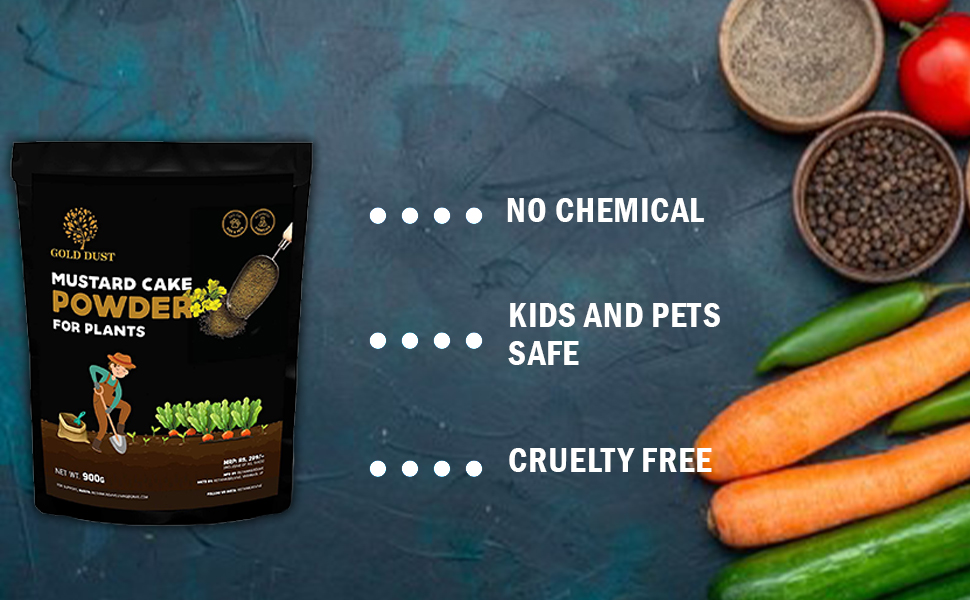 Gold Dust Mustard Cake Fertilizer For Plants, Plant Growth Booster