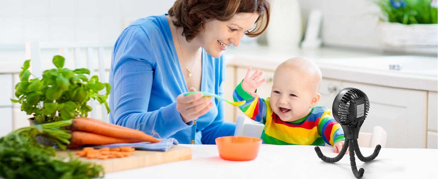 battery operated stroller fan