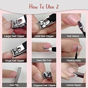 Nail Cutter Set - 18 in 1 Manicure Pedicure Kit for Women
