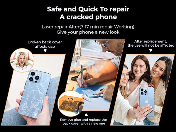laser machine for iphone back glass replacement