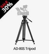 SmallRig Heavy-Duty Carbon Fiber Tripod with FreeSpeed One-Step Height Adjust, 75" Tall, Fluid He...