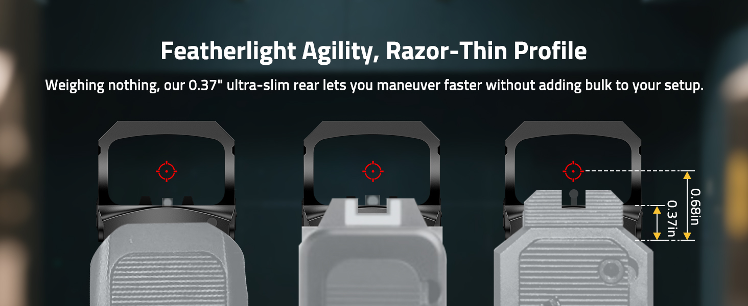 Assured co-witness - CVLIFE BearSwift Enclosed Solar red dot Sight