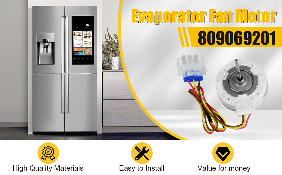 2024 Upgraded 809069201 Fan Motor, Refrigerator Evaporator
