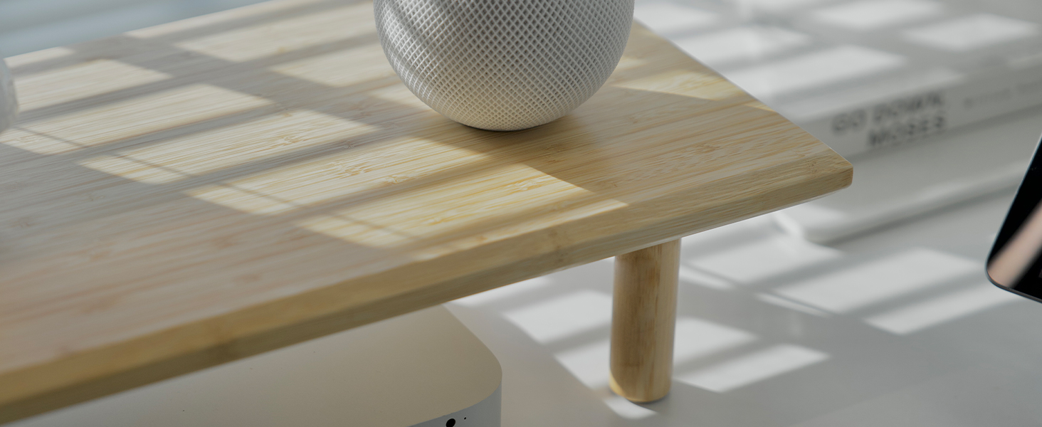 bamboo monitor stand riser