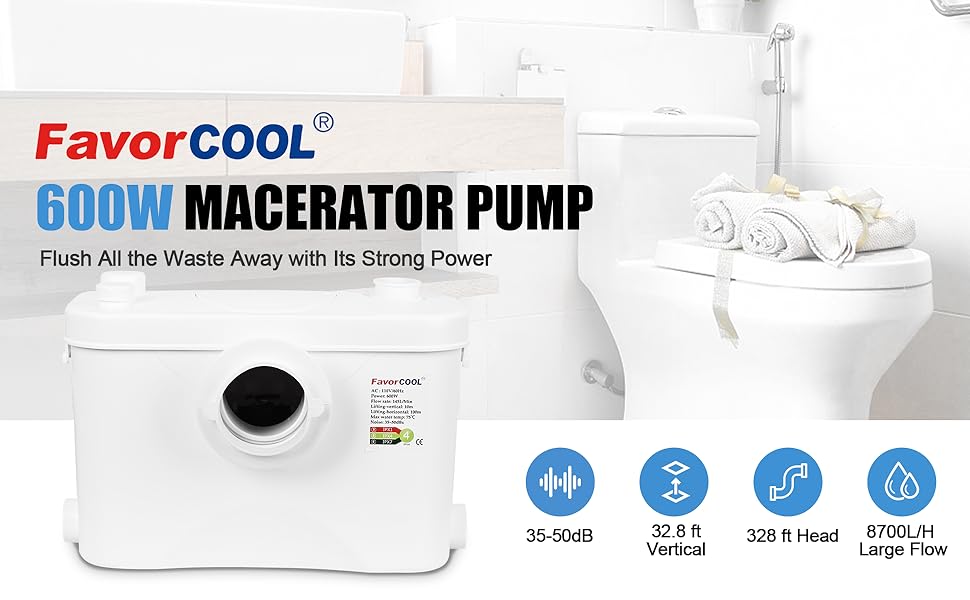 600W MACERATOR PUMP
