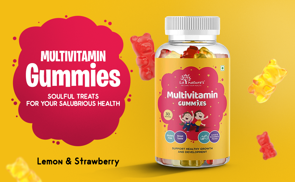 La Nature's Multivitamin Gummies with Essential Nutrients (Vitamin A, C