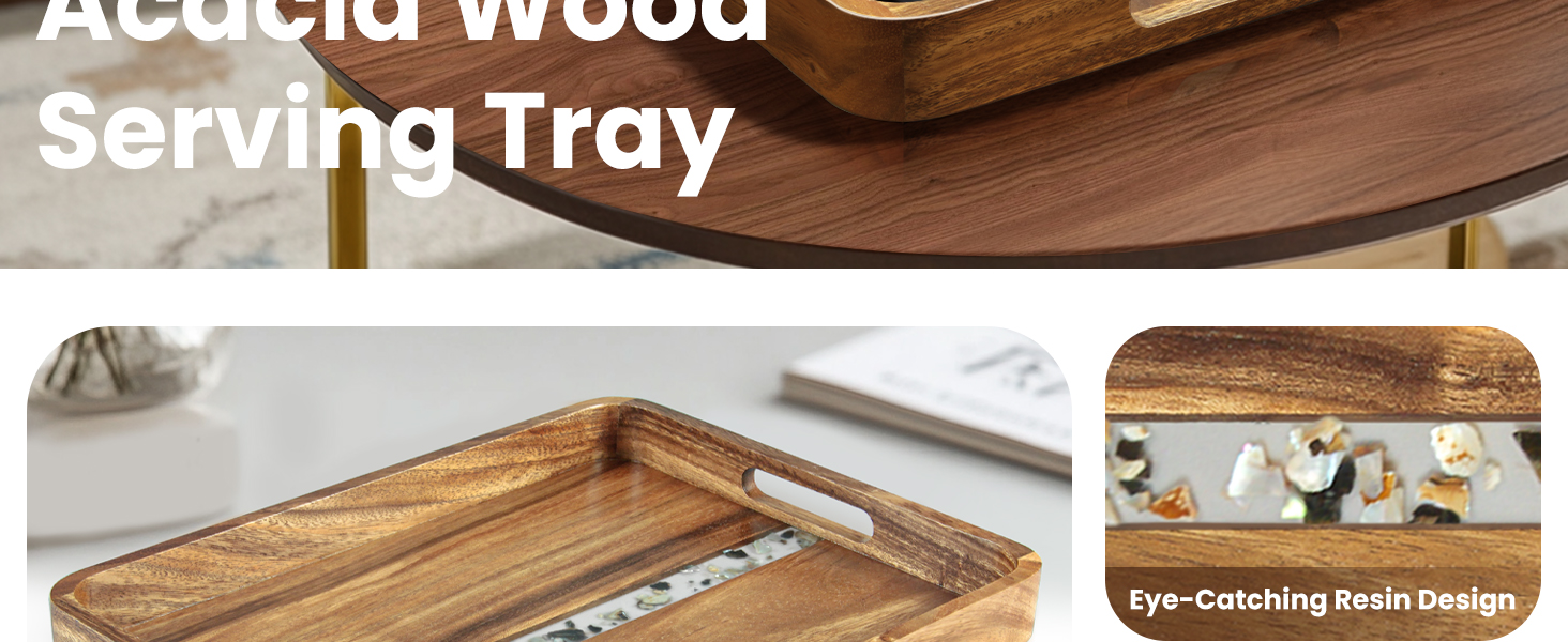 Acacia Wood Serving Tray