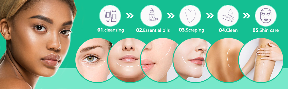 Stainless Steel Facial Gua Sha Board A+ 2