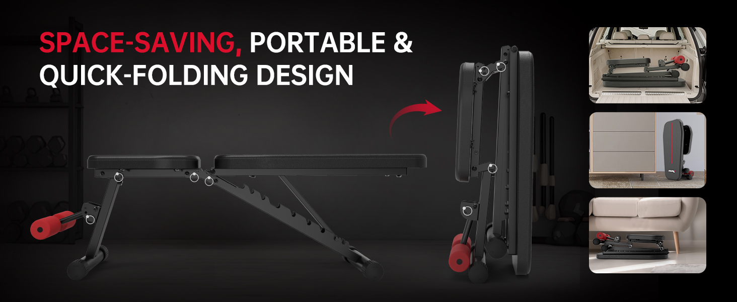 pasyou adjustable weight bench