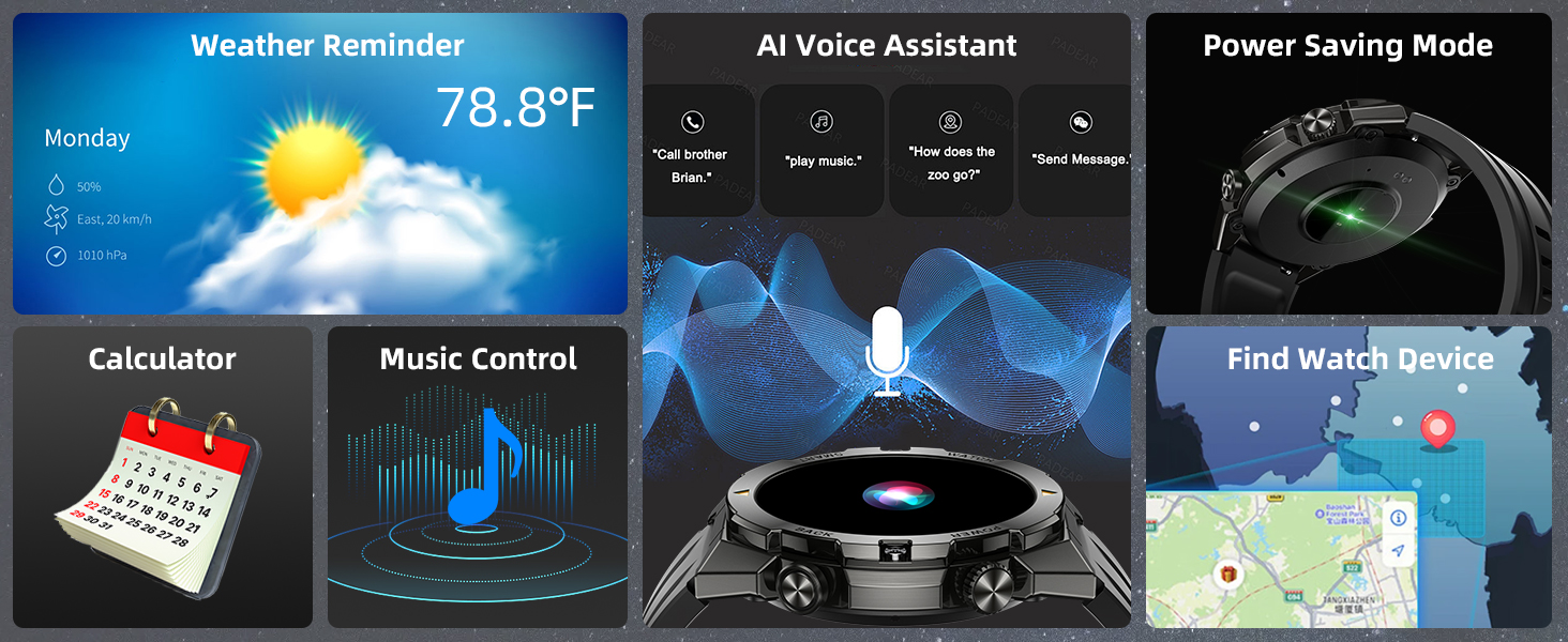 sport Military Smart Watch