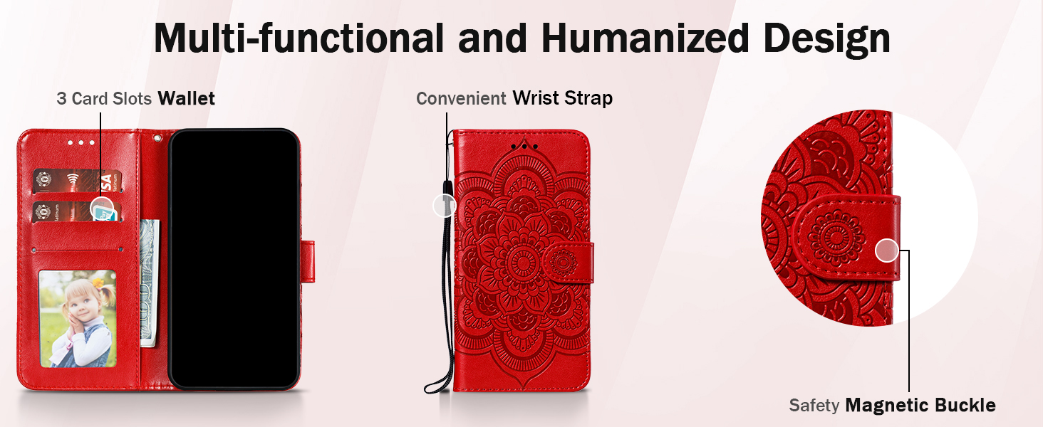 2 mandala flower wallet phone case (1)