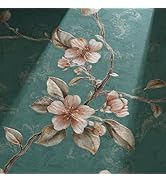 STICKEEP Green Vintage Floral Wallpaper Peel and Stick 3D Textured Floral Contact Paper Retro Emb...