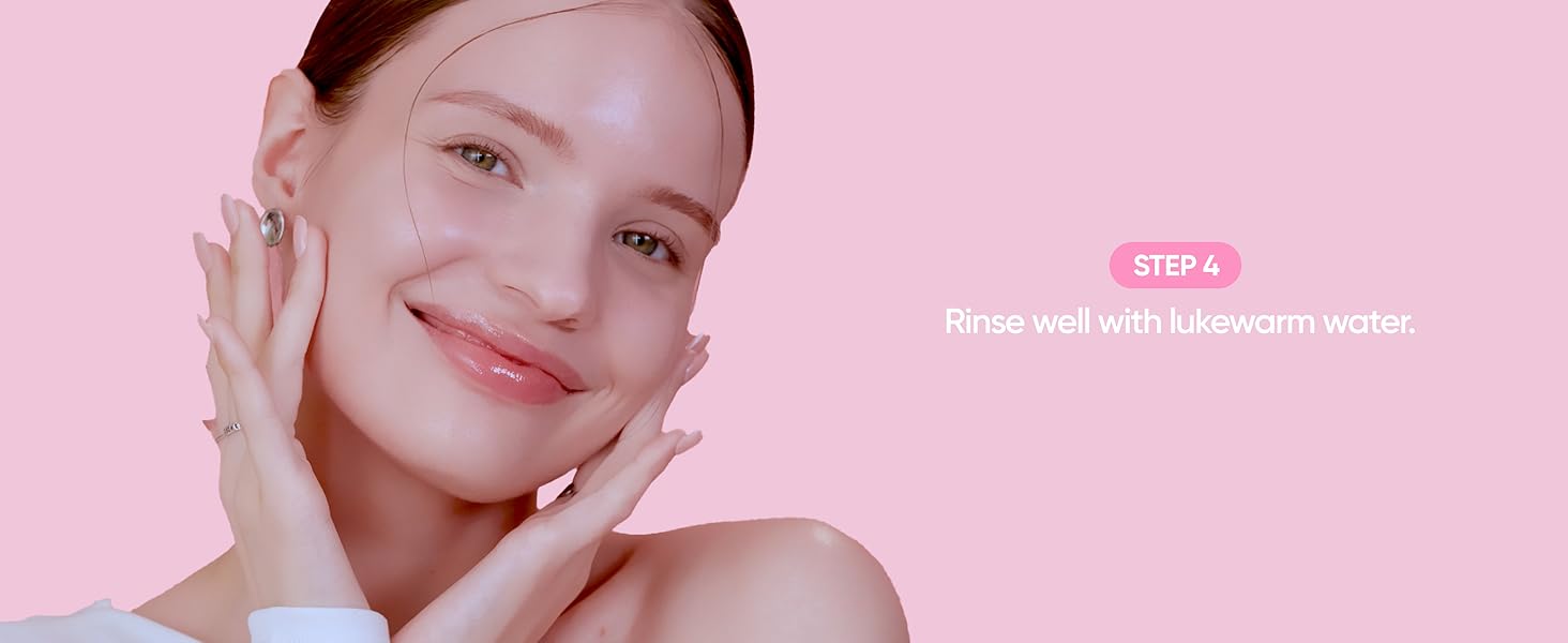 Rinse well with lukewarm water