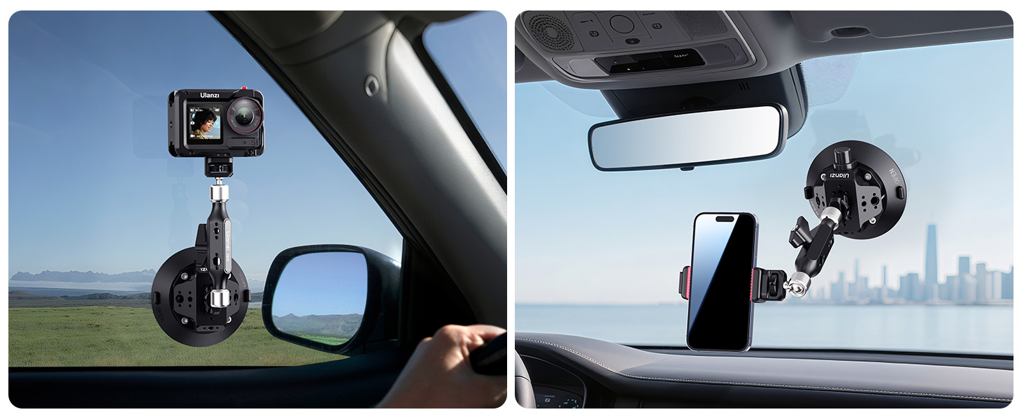 ulanzi tripod phone suction mount car suction camera mount suction phone mount suction mount