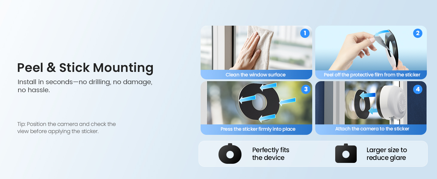 Peel & Stick Mounting