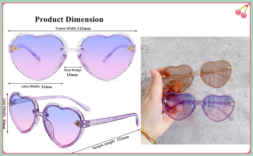 heart sunglasses kids
