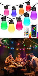 Rgbw Outdoor String Lights