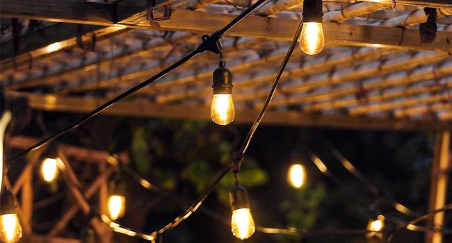 Patio lights string