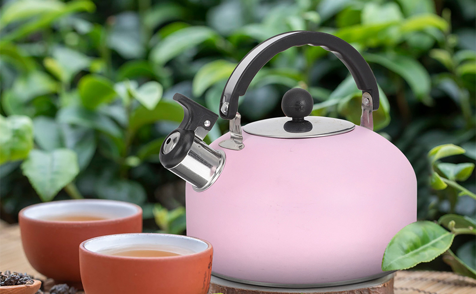VOSAREA 1.8L Whistling Water Kettle Loud Whistling Teapot