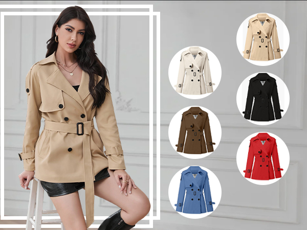 タグ付きcurl double breasted belt point coat タグ付きcurl double breasted belt point coat Women Elegant