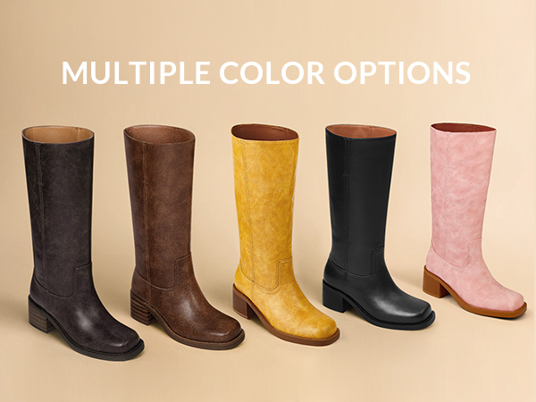 靴 Yello long boots size M 23.5 No Boundaries Women's Tall Riding Boot, Wide Width Available