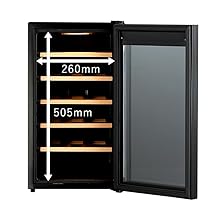 Amazon.co.jp: PlusQ/プラスキュー ワインセラー 18本収納 BWC-018PS