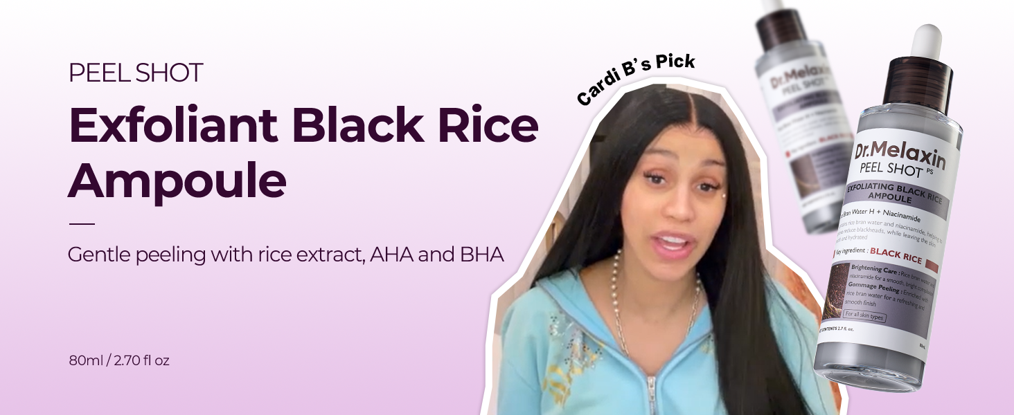 peel shot black rice