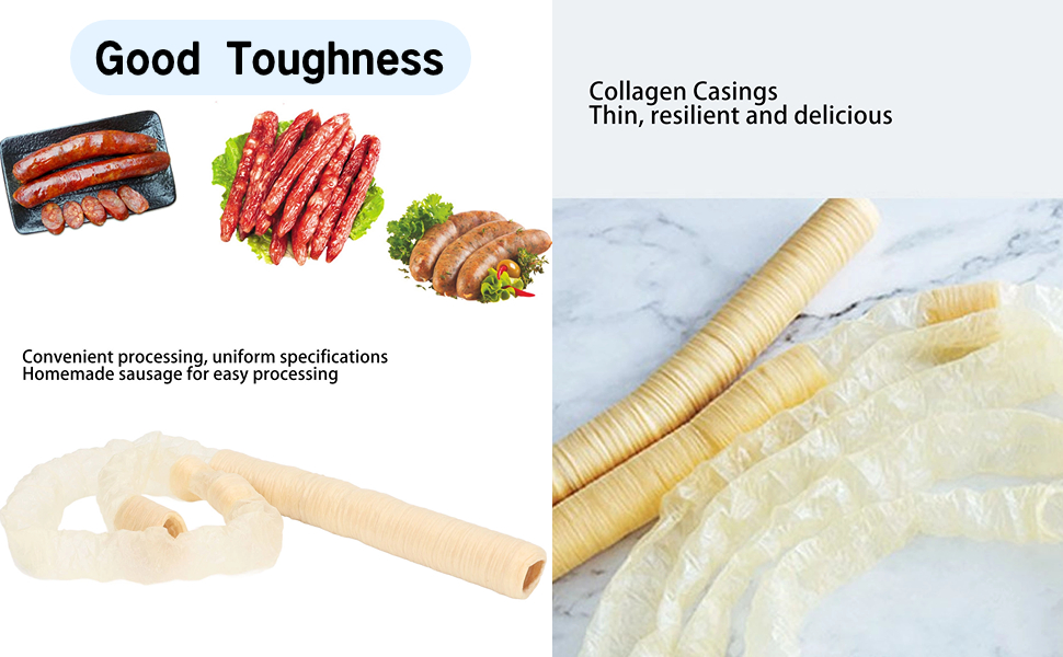Casings for Sausage Making, 15 Mm Collagen Casings for Snack Sticks